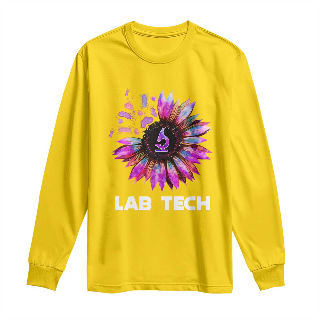 Lab Week Long Sleeve Shirt Lab Tech Sunflower Med Tech Medical Lab Technician