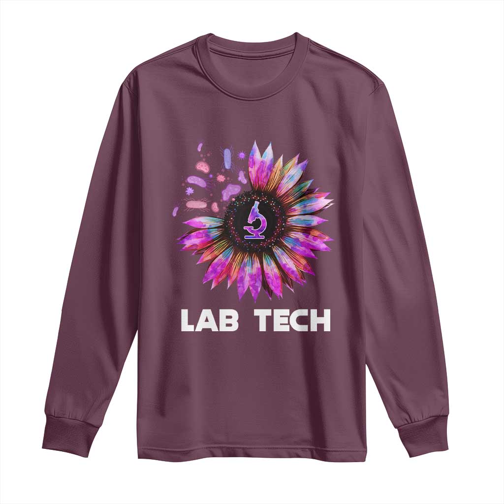 Lab Week Long Sleeve Shirt Lab Tech Sunflower Med Tech Medical Lab Technician