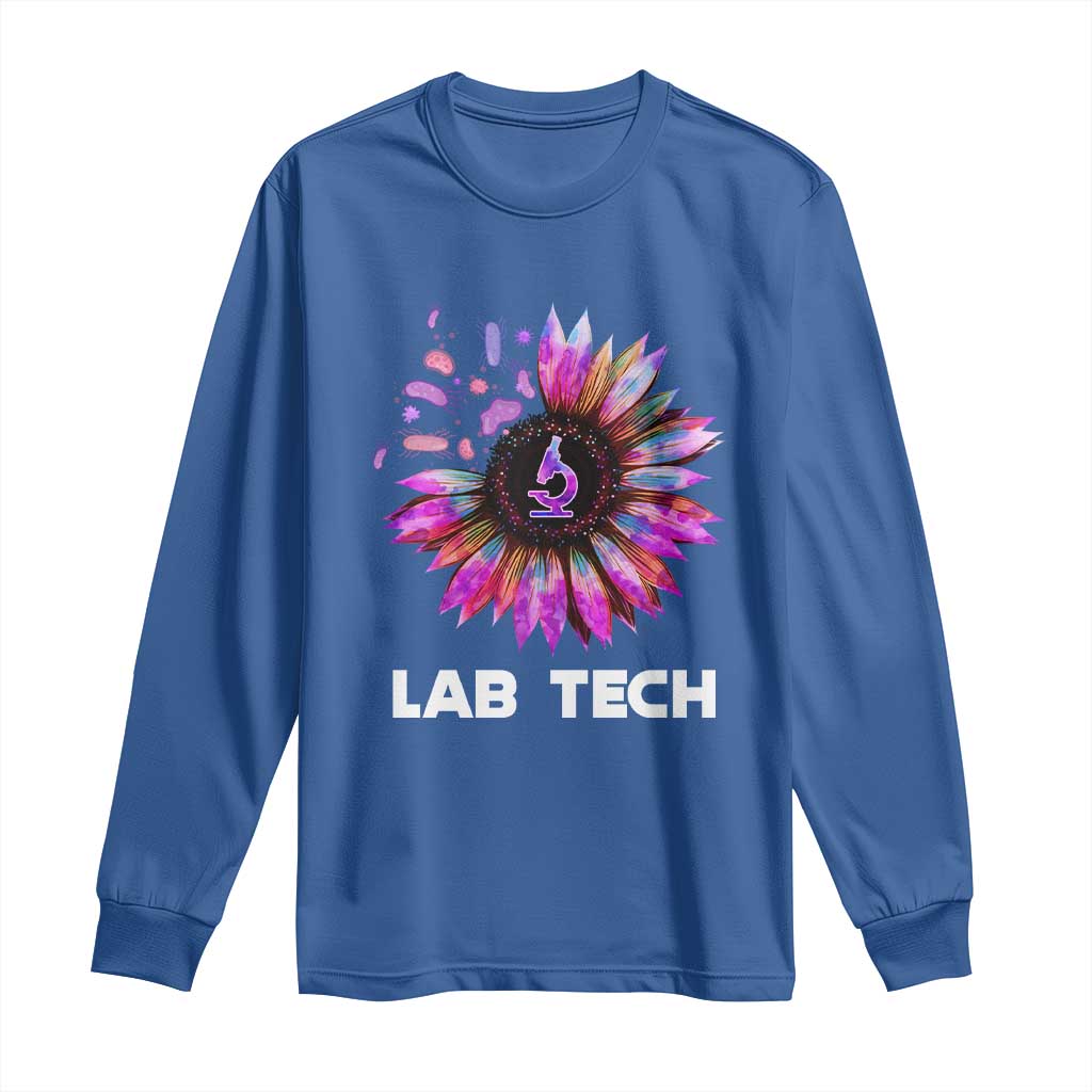 Lab Week Long Sleeve Shirt Lab Tech Sunflower Med Tech Medical Lab Technician