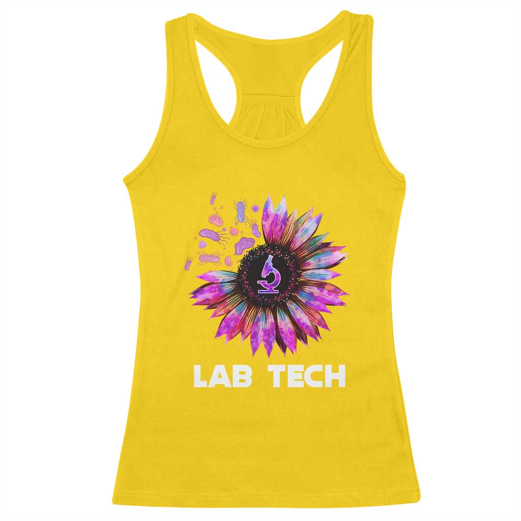 Lab Week Racerback Tank Top Lab Tech Sunflower Med Tech Medical Lab Technician