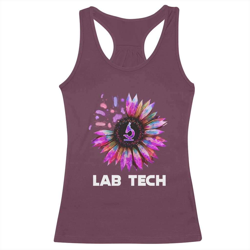 Lab Week Racerback Tank Top Lab Tech Sunflower Med Tech Medical Lab Technician
