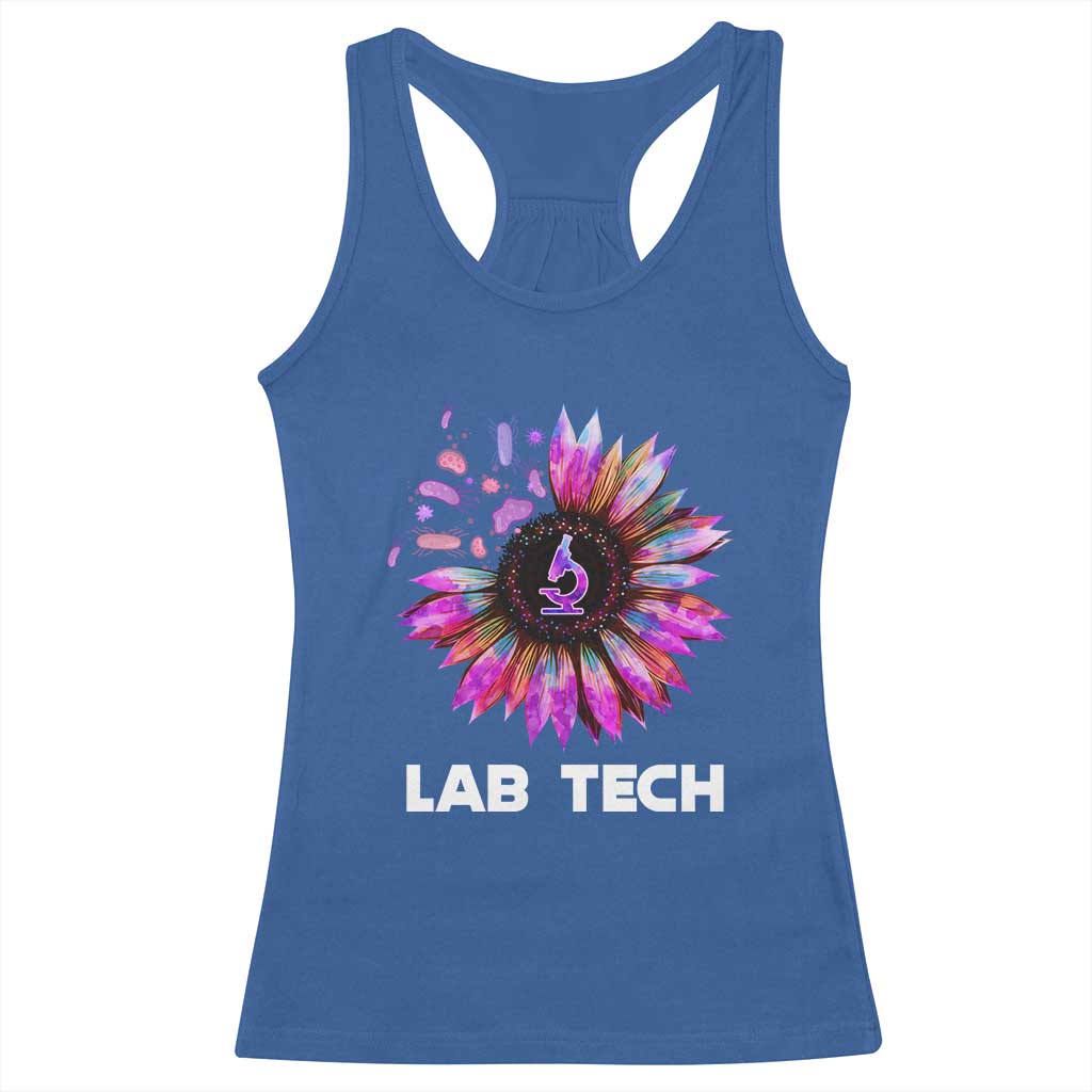 Lab Week Racerback Tank Top Lab Tech Sunflower Med Tech Medical Lab Technician