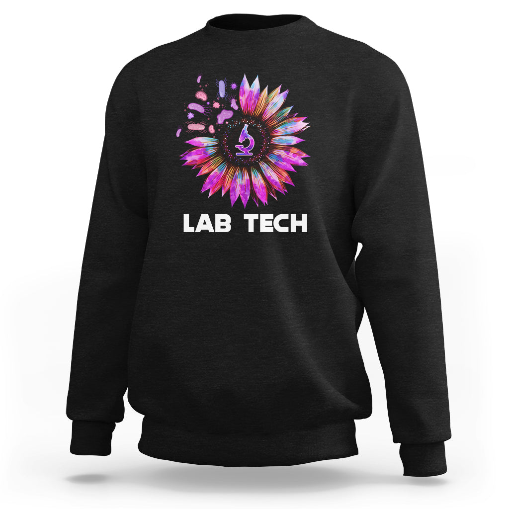 Medical Lab Tech Sweatshirt Lab Week Lab Tech Sunflower Med Tech Medical Lab Technician - Wonder Print Shop
