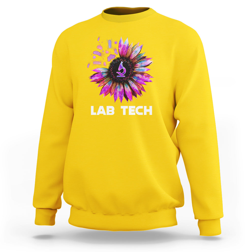 Medical Lab Tech Sweatshirt Lab Week Lab Tech Sunflower Med Tech Medical Lab Technician - Wonder Print Shop