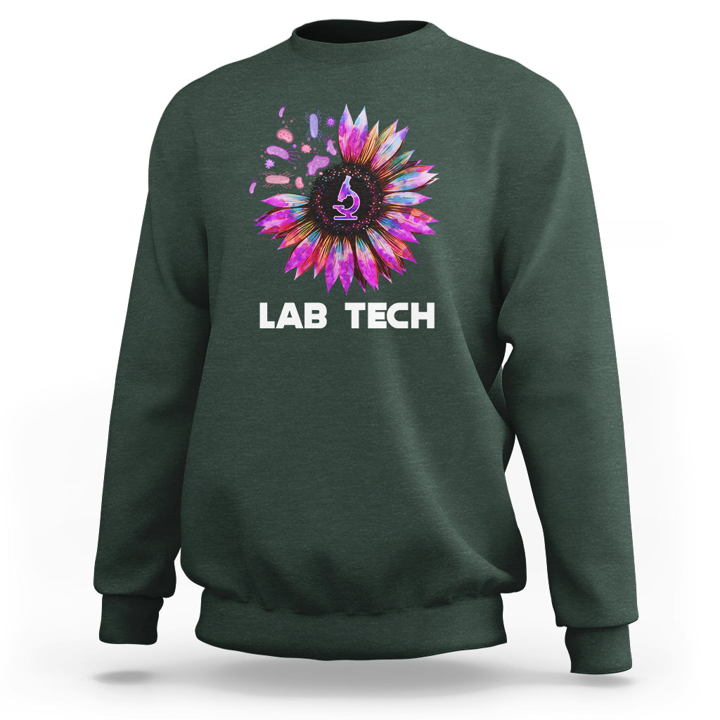 Medical Lab Tech Sweatshirt Lab Week Lab Tech Sunflower Med Tech Medical Lab Technician - Wonder Print Shop