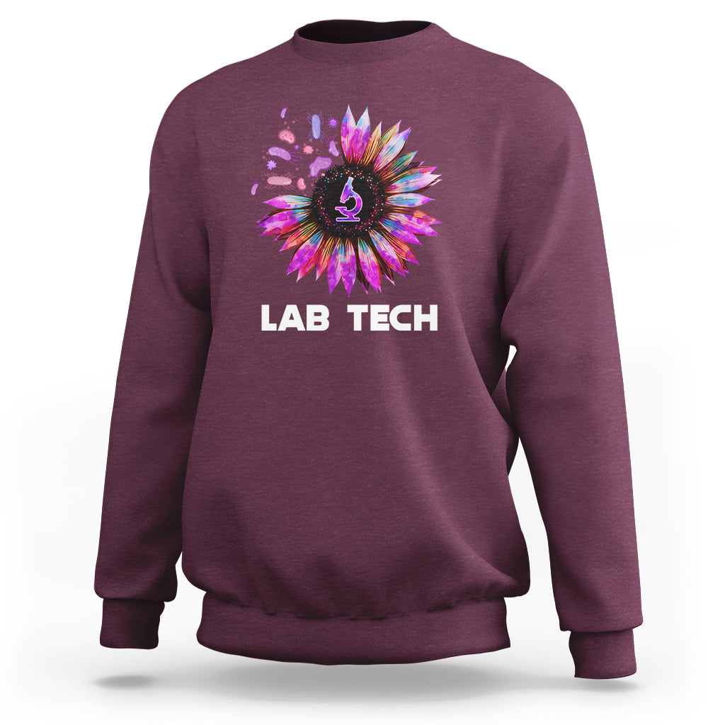 Medical Lab Tech Sweatshirt Lab Week Lab Tech Sunflower Med Tech Medical Lab Technician - Wonder Print Shop
