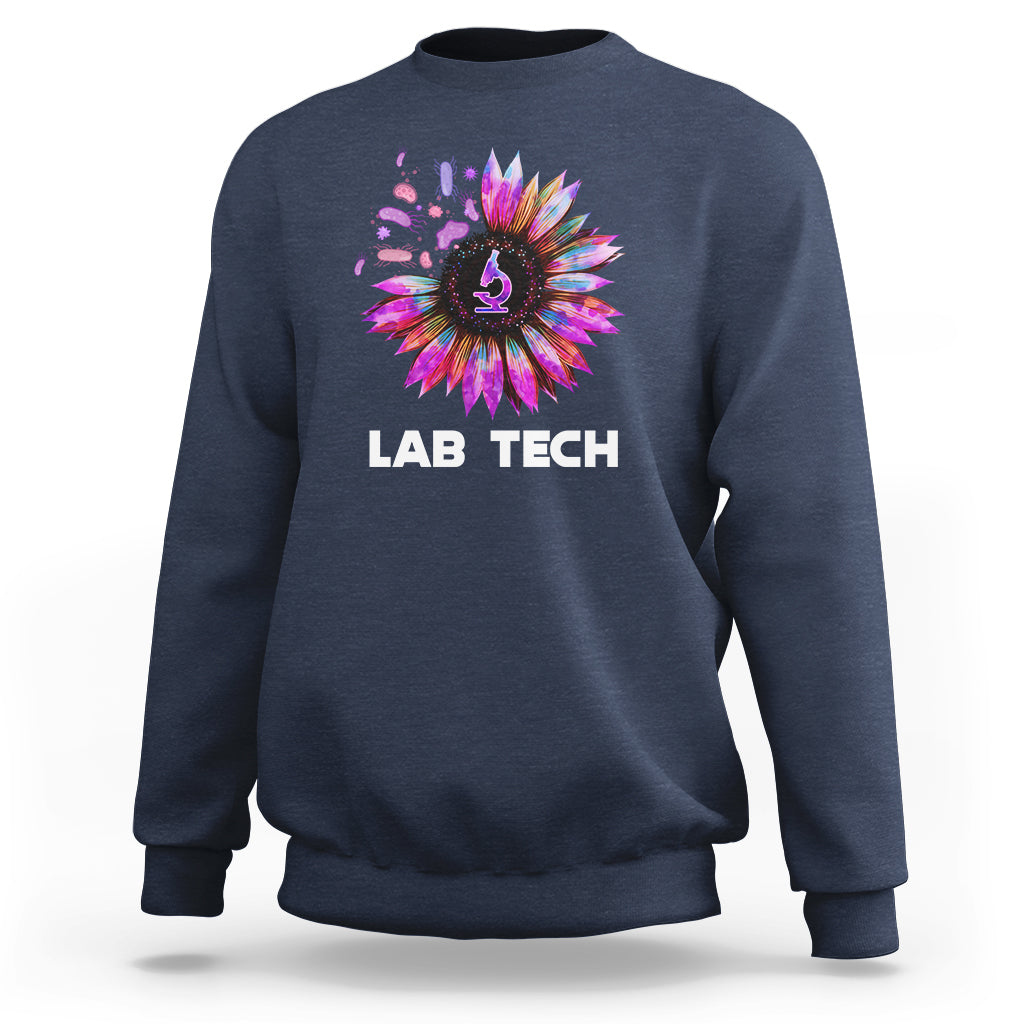 Medical Lab Tech Sweatshirt Lab Week Lab Tech Sunflower Med Tech Medical Lab Technician - Wonder Print Shop