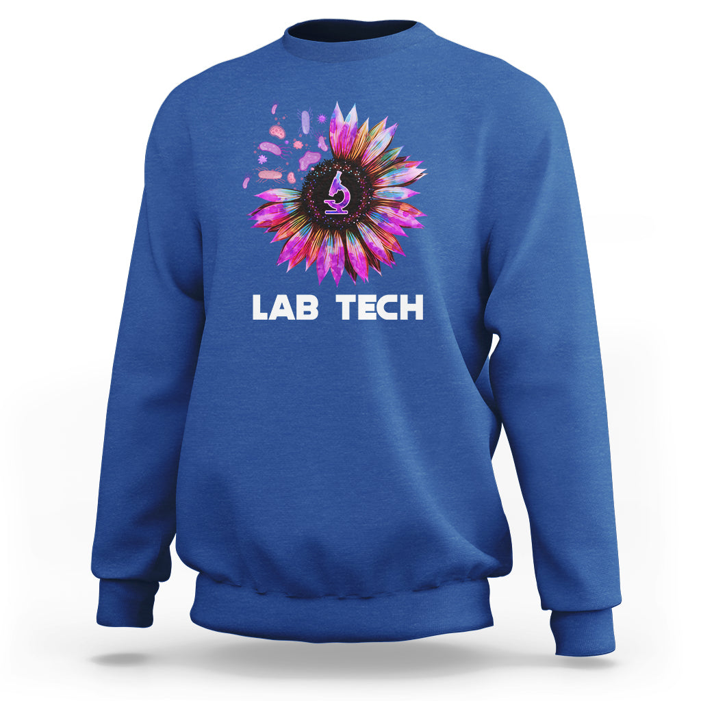 Medical Lab Tech Sweatshirt Lab Week Lab Tech Sunflower Med Tech Medical Lab Technician - Wonder Print Shop