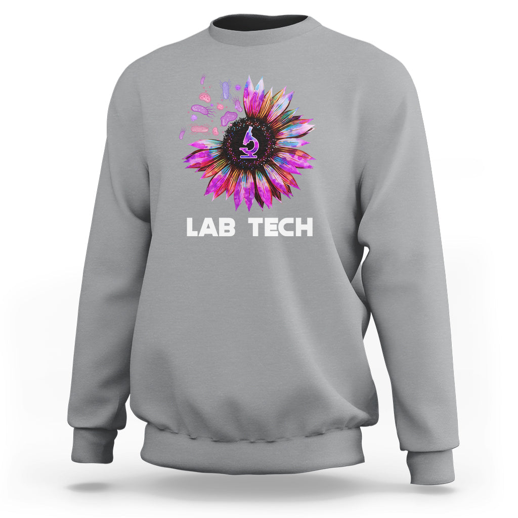 Medical Lab Tech Sweatshirt Lab Week Lab Tech Sunflower Med Tech Medical Lab Technician - Wonder Print Shop