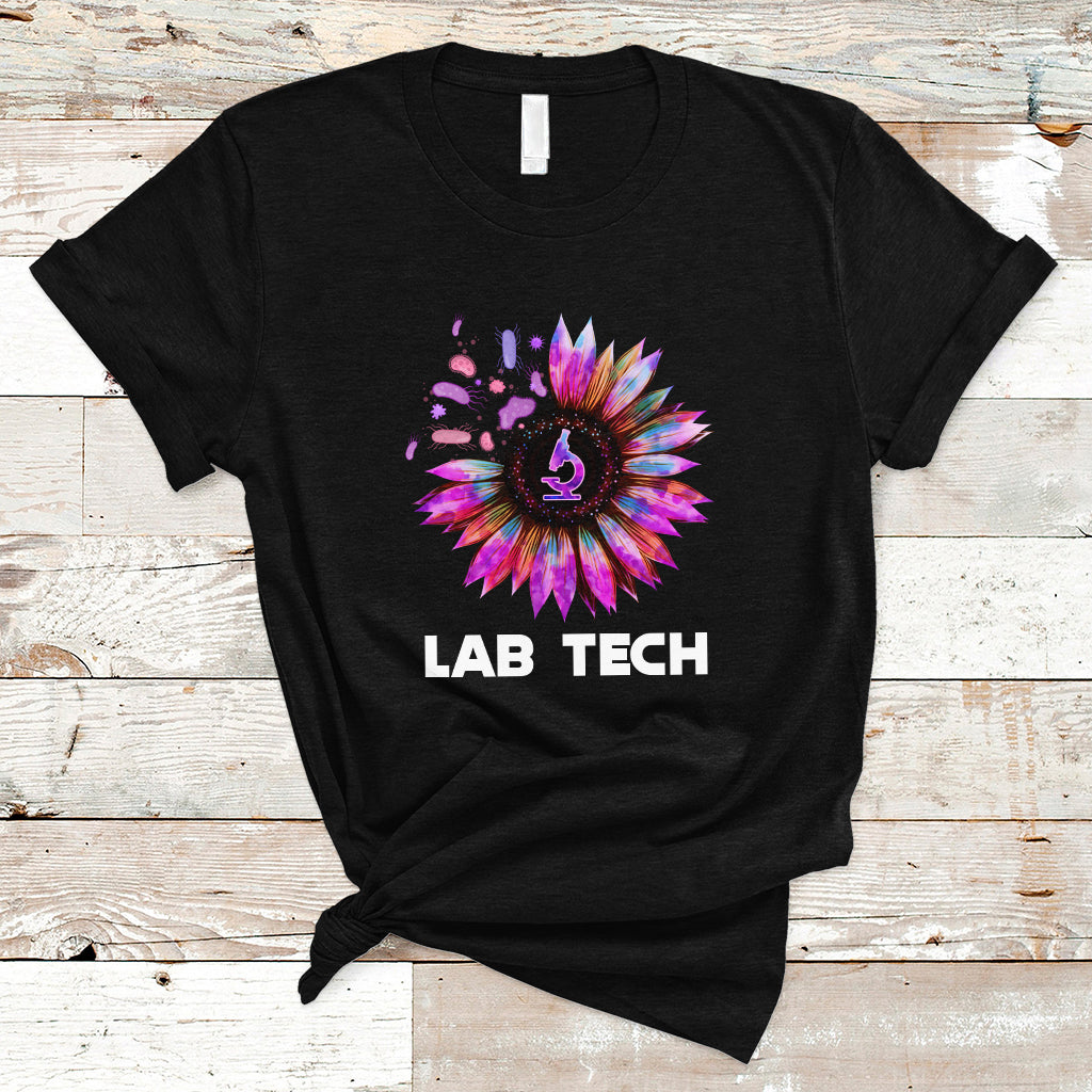 Medical Lab Tech T Shirt Lab Week Lab Tech Sunflower Med Tech Medical Lab Technician - Wonder Print Shop