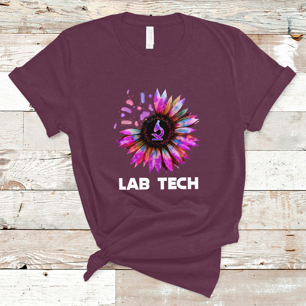 Medical Lab Tech T Shirt Lab Week Lab Tech Sunflower Med Tech Medical Lab Technician - Wonder Print Shop