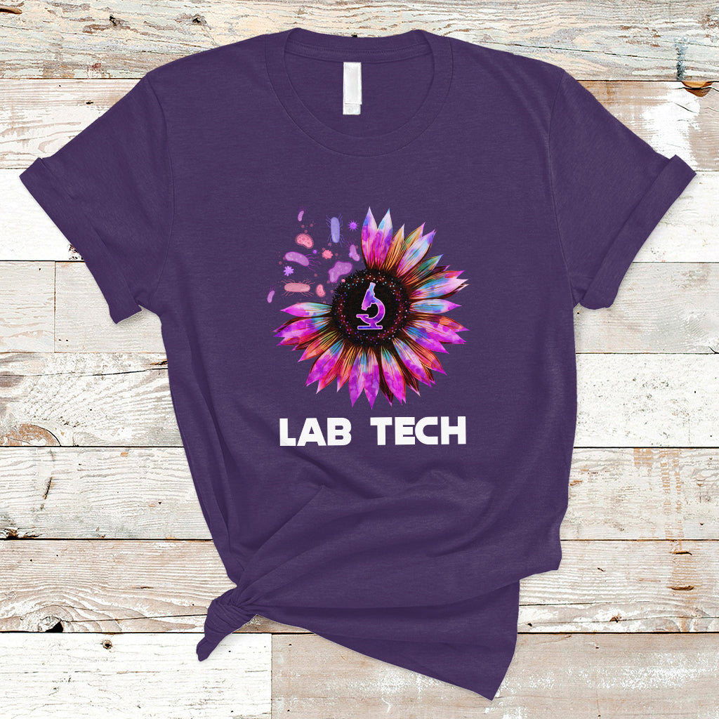 Medical Lab Tech T Shirt Lab Week Lab Tech Sunflower Med Tech Medical Lab Technician - Wonder Print Shop
