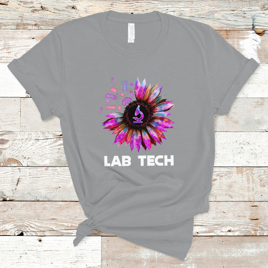 Medical Lab Tech T Shirt Lab Week Lab Tech Sunflower Med Tech Medical Lab Technician - Wonder Print Shop