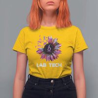 Lab Week T Shirt For Women Lab Tech Sunflower Med Tech Medical Lab Technician