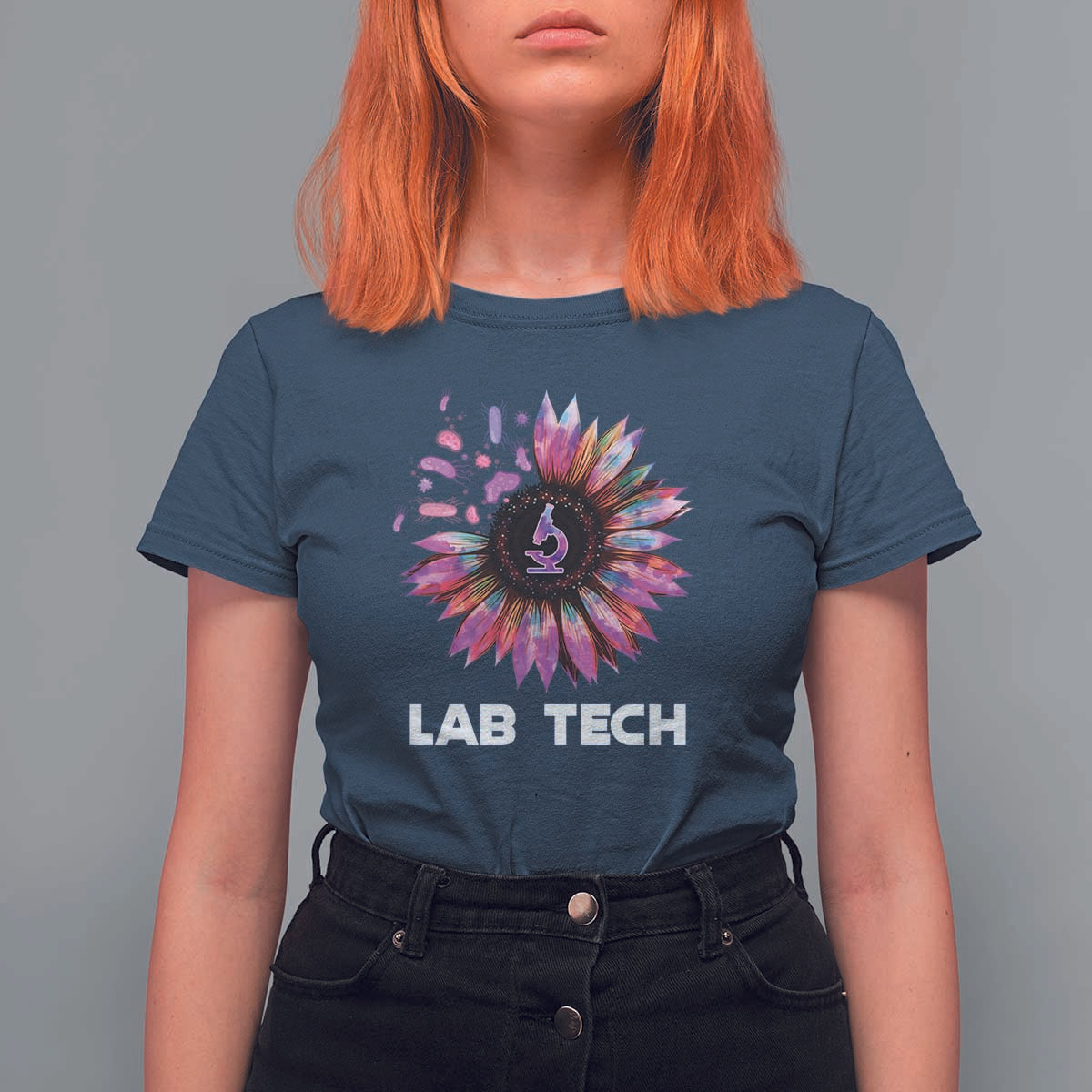 Lab Week T Shirt For Women Lab Tech Sunflower Med Tech Medical Lab Technician