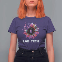 Lab Week T Shirt For Women Lab Tech Sunflower Med Tech Medical Lab Technician