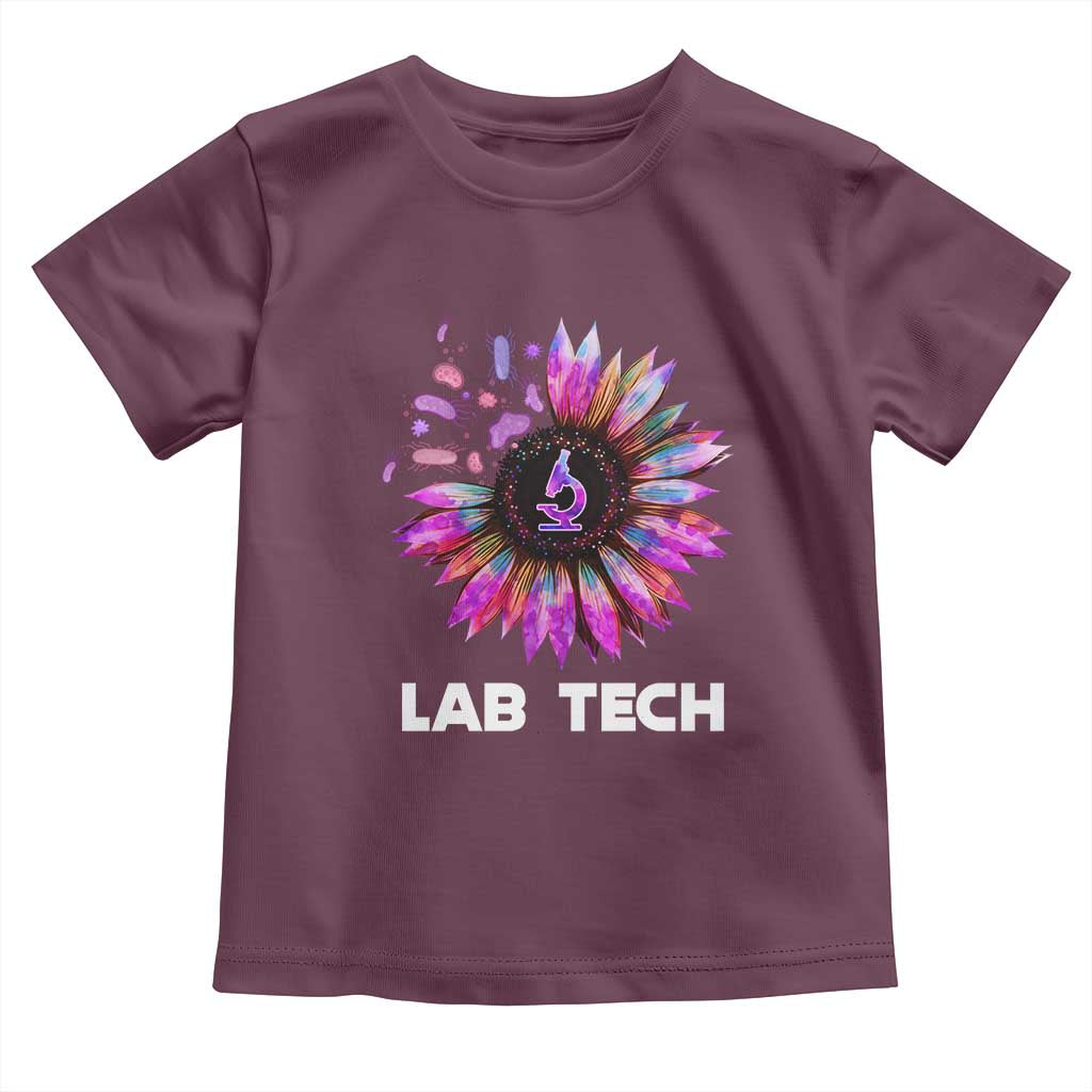Lab Week Toddler T Shirt Lab Tech Sunflower Med Tech Medical Lab Technician