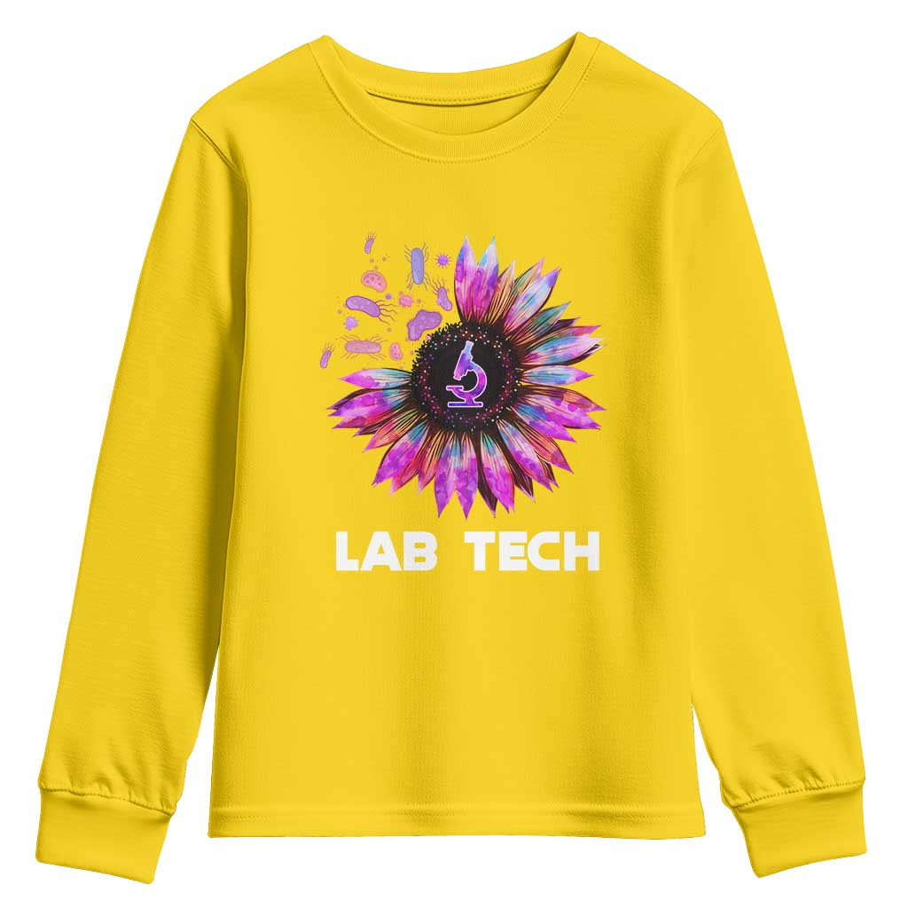 Lab Week Youth Sweatshirt Lab Tech Sunflower Med Tech Medical Lab Technician