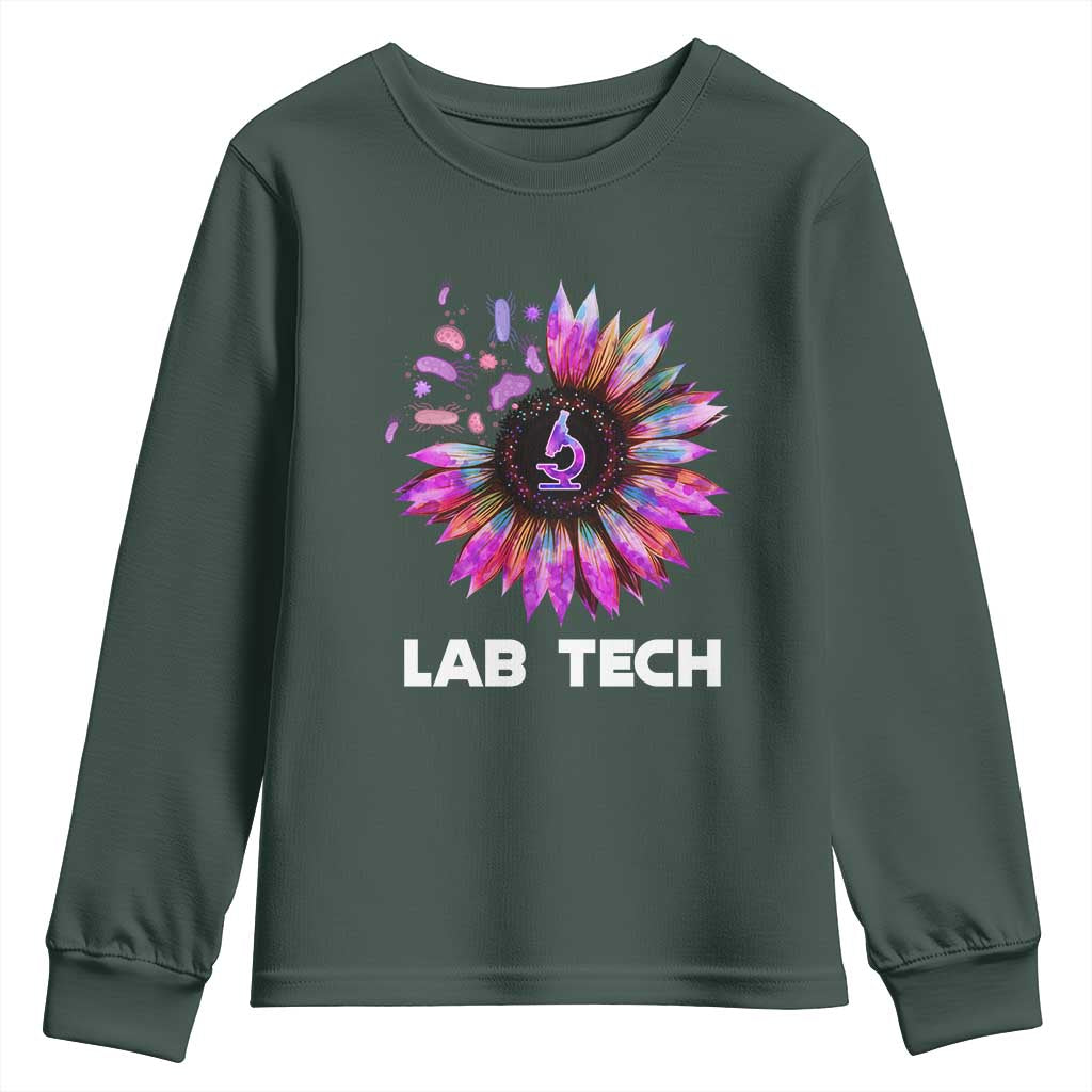 Lab Week Youth Sweatshirt Lab Tech Sunflower Med Tech Medical Lab Technician