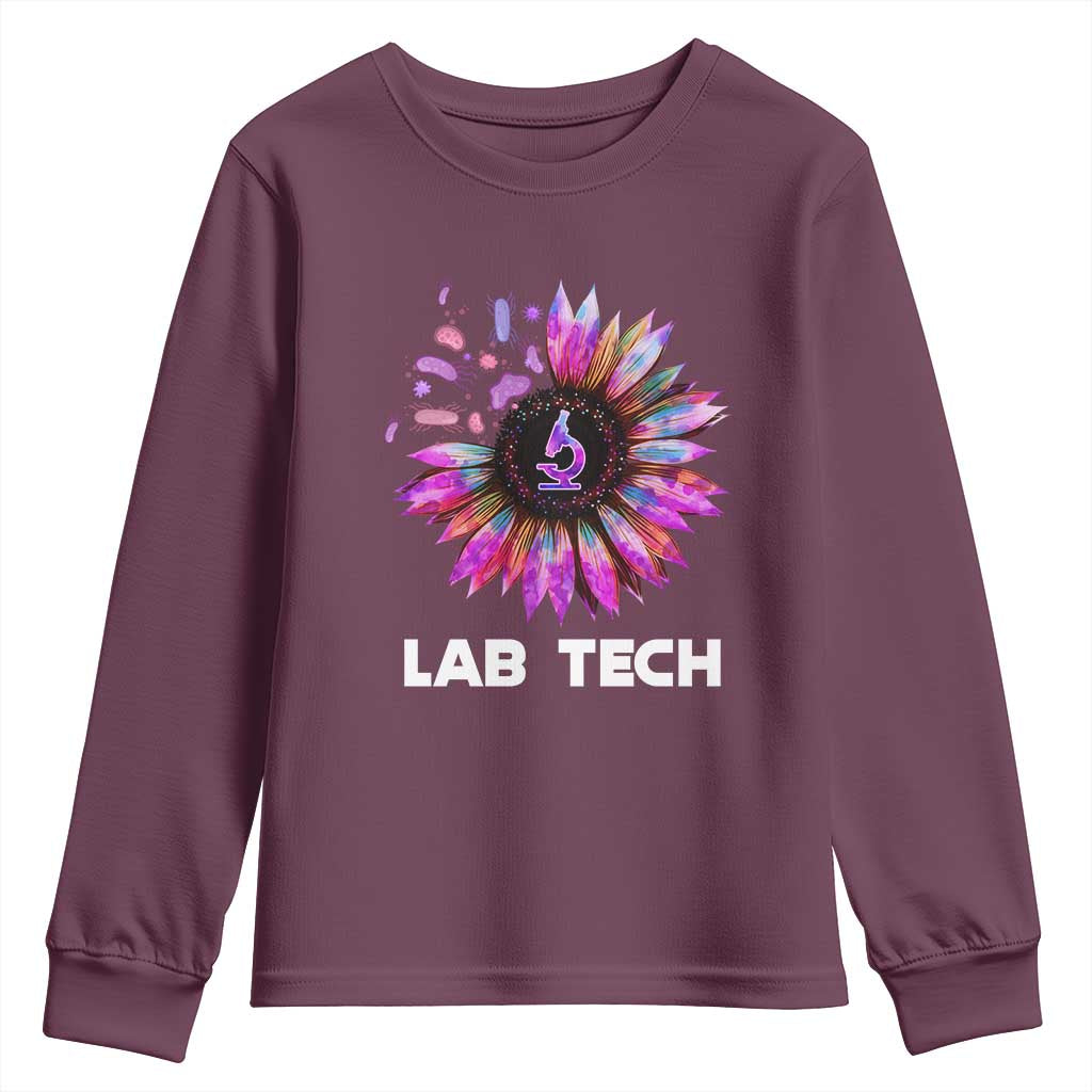 Lab Week Youth Sweatshirt Lab Tech Sunflower Med Tech Medical Lab Technician