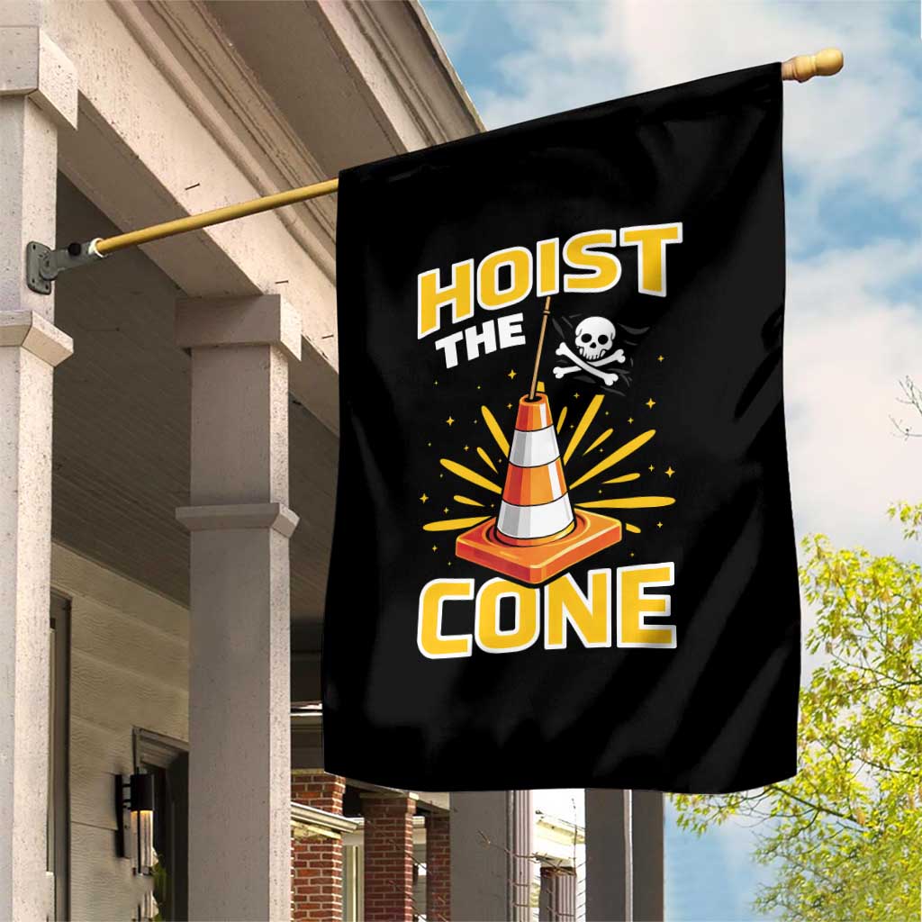 Hoist The Cone Jolly Roger Victory Garden Flag Pirate Skull Baseball Sports Fan IYKYK Meme