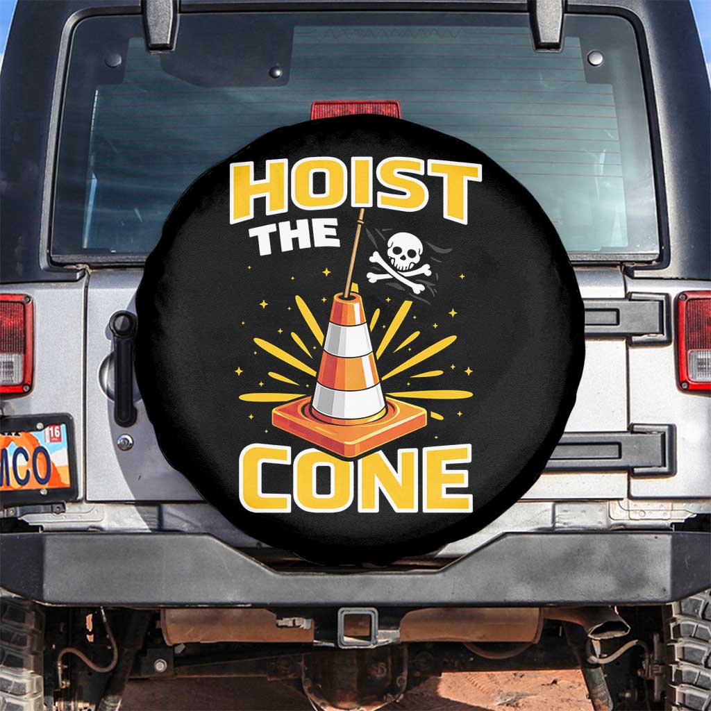 Hoist The Cone Jolly Roger Victory Spare Tire Cover Pirate Skull Baseball Sports Fan IYKYK Meme