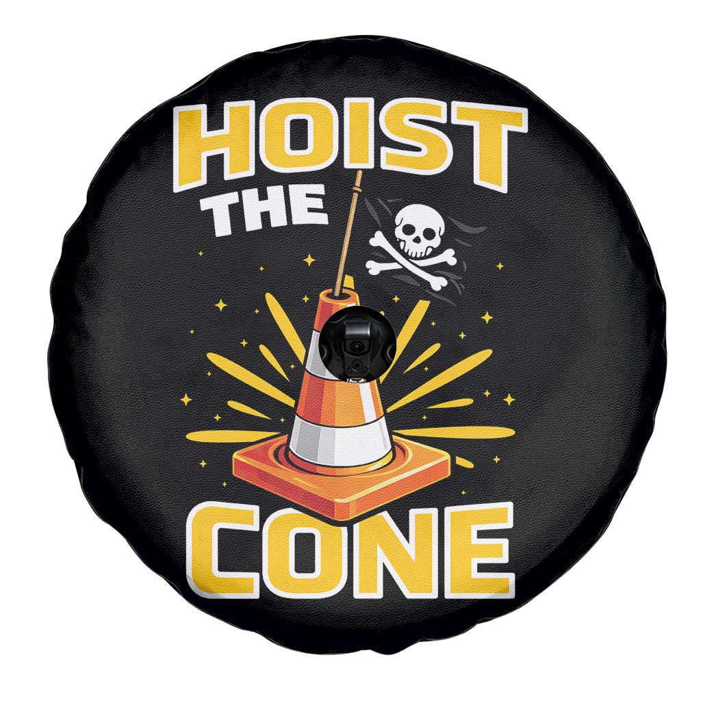 Hoist The Cone Jolly Roger Victory Spare Tire Cover Pirate Skull Baseball Sports Fan IYKYK Meme