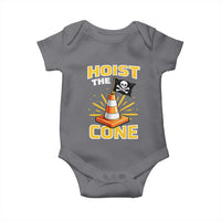 Hoist The Cone Jolly Roger Victory Baby Onesie Pirate Skull Baseball Sports Fan IYKYK Meme