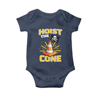 Hoist The Cone Jolly Roger Victory Baby Onesie Pirate Skull Baseball Sports Fan IYKYK Meme