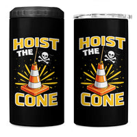 Hoist The Cone Jolly Roger Victory 4 in 1 Can Cooler Tumbler Pirate Skull Baseball Sports Fan IYKYK Meme