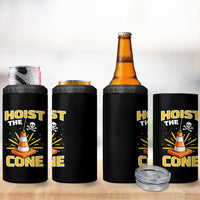 Hoist The Cone Jolly Roger Victory 4 in 1 Can Cooler Tumbler Pirate Skull Baseball Sports Fan IYKYK Meme