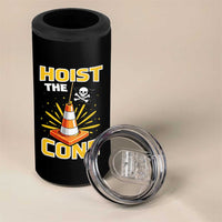 Hoist The Cone Jolly Roger Victory 4 in 1 Can Cooler Tumbler Pirate Skull Baseball Sports Fan IYKYK Meme