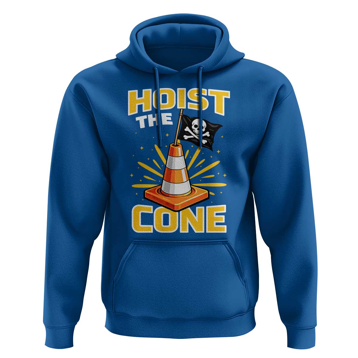 Hoist The Cone Jolly Roger Victory Hoodie Pirate Skull Baseball Sports Fan IYKYK Meme