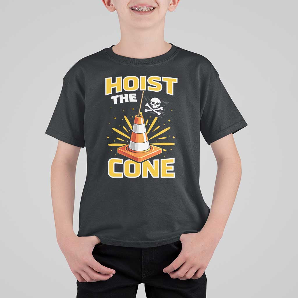 Hoist The Cone Jolly Roger Victory T Shirt For Kid Pirate Skull Baseball Sports Fan IYKYK Meme