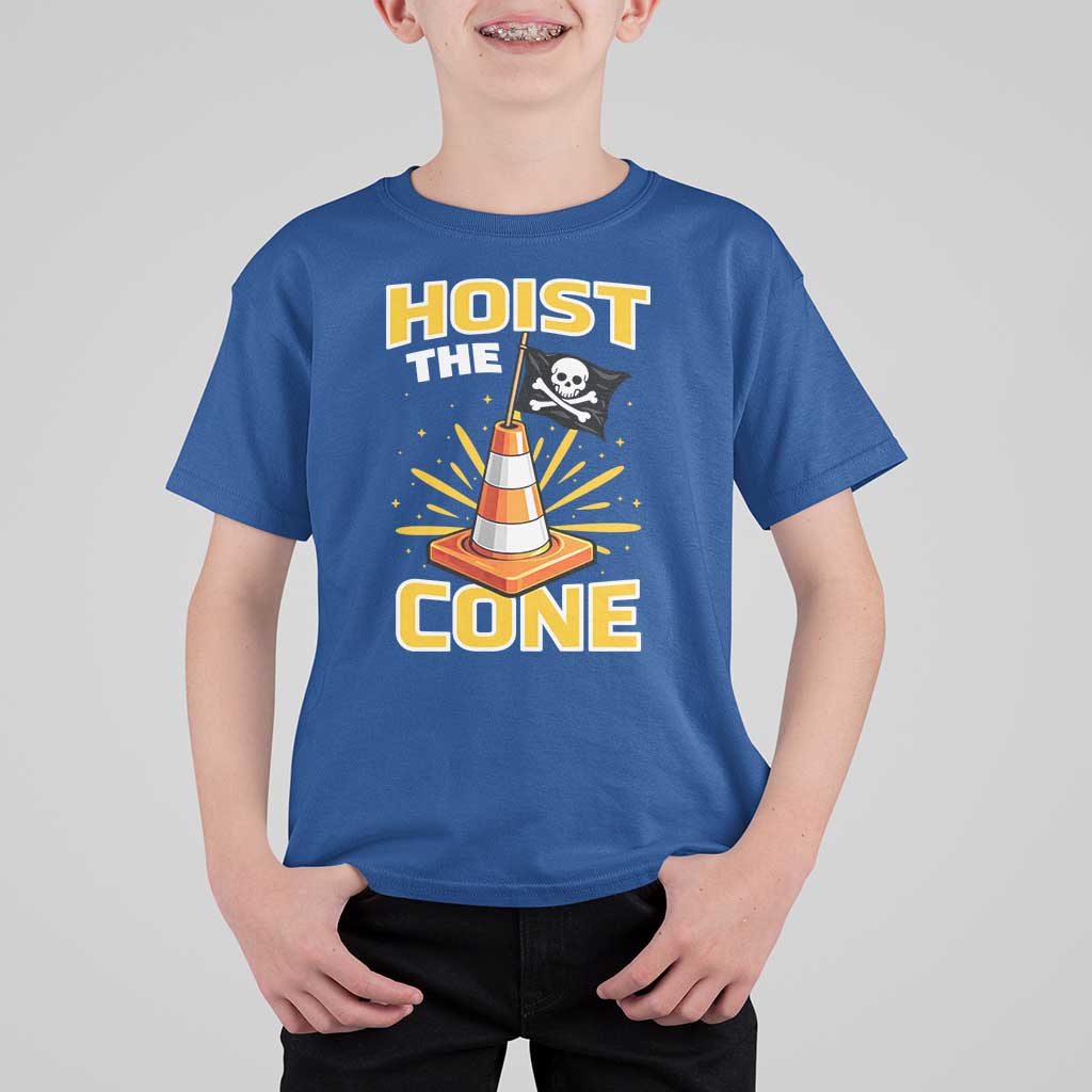Hoist The Cone Jolly Roger Victory T Shirt For Kid Pirate Skull Baseball Sports Fan IYKYK Meme