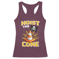 Hoist The Cone Jolly Roger Victory Racerback Tank Top Pirate Skull Baseball Sports Fan IYKYK Meme