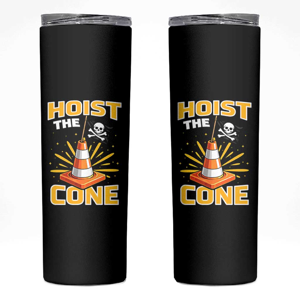 Hoist The Cone Jolly Roger Victory Skinny Tumbler Pirate Skull Baseball Sports Fan IYKYK Meme