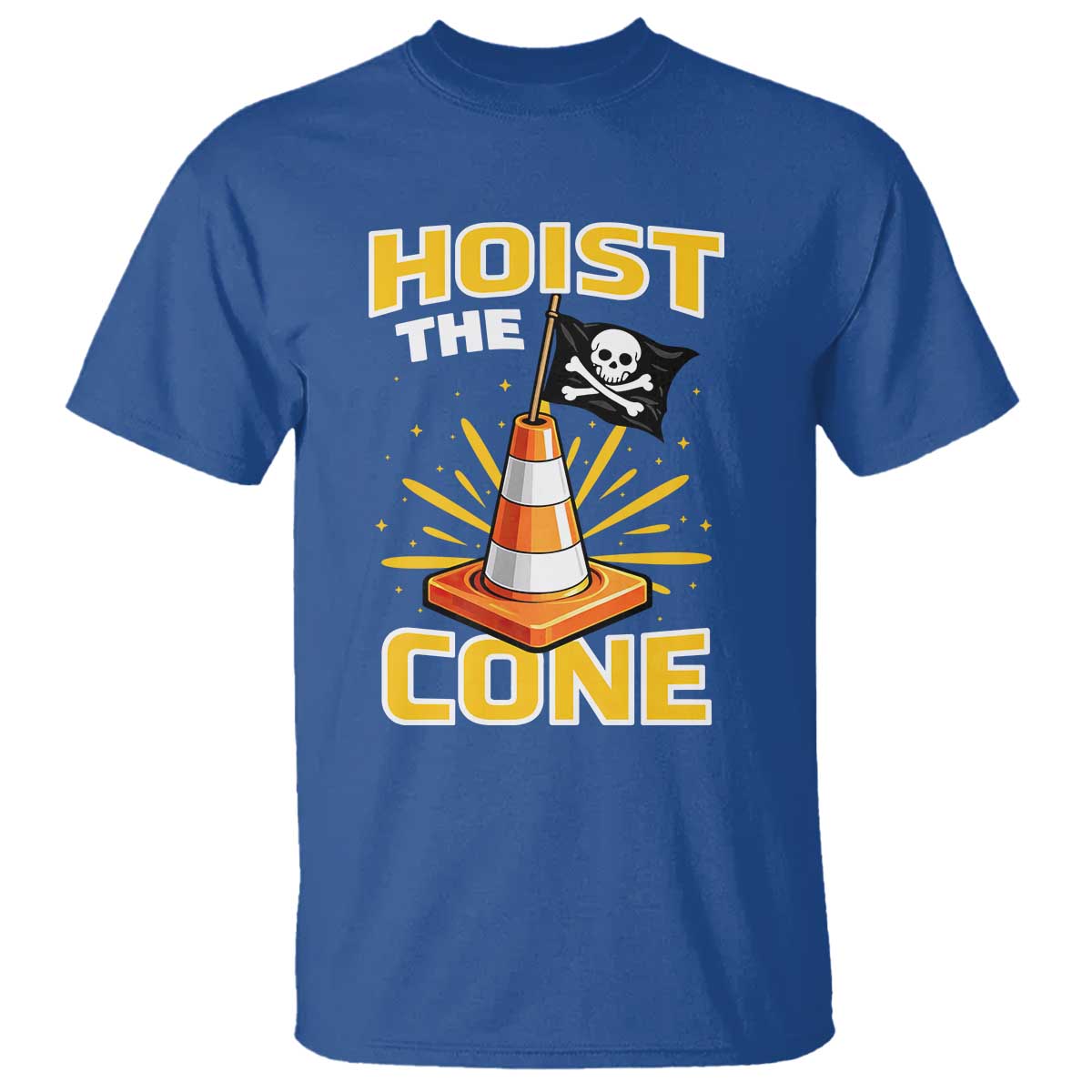 Hoist The Cone Jolly Roger Victory T Shirt Pirate Skull Baseball Sports Fan IYKYK Meme