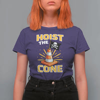 Hoist The Cone Jolly Roger Victory T Shirt For Women Pirate Skull Baseball Sports Fan IYKYK Meme