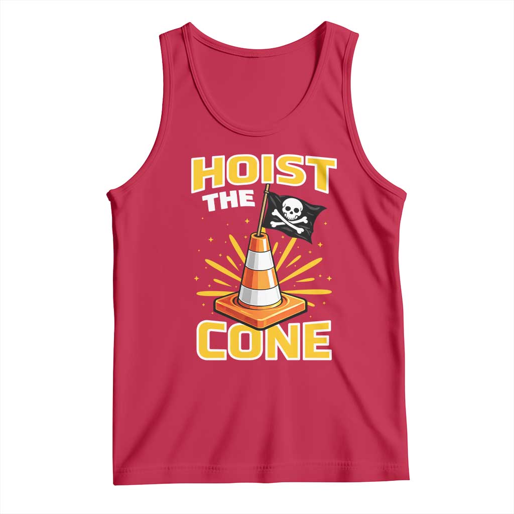 Hoist The Cone Jolly Roger Victory Tank Top Pirate Skull Baseball Sports Fan IYKYK Meme