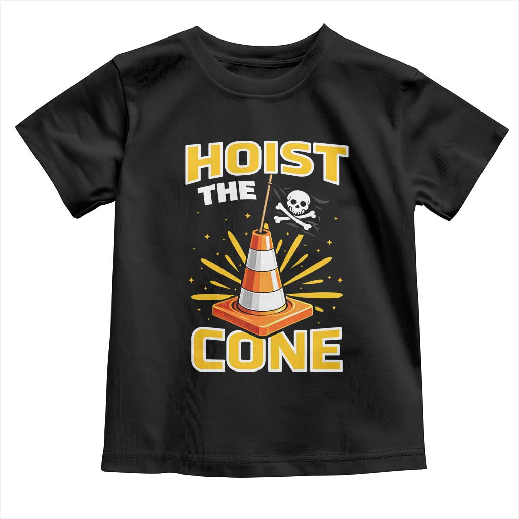 Hoist The Cone Jolly Roger Victory Toddler T Shirt Pirate Skull Baseball Sports Fan IYKYK Meme