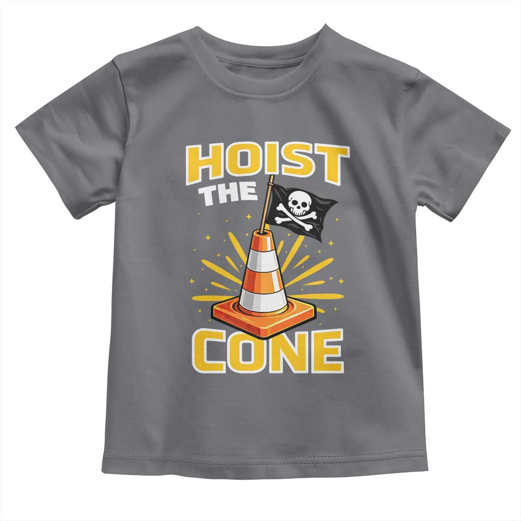 Hoist The Cone Jolly Roger Victory Toddler T Shirt Pirate Skull Baseball Sports Fan IYKYK Meme