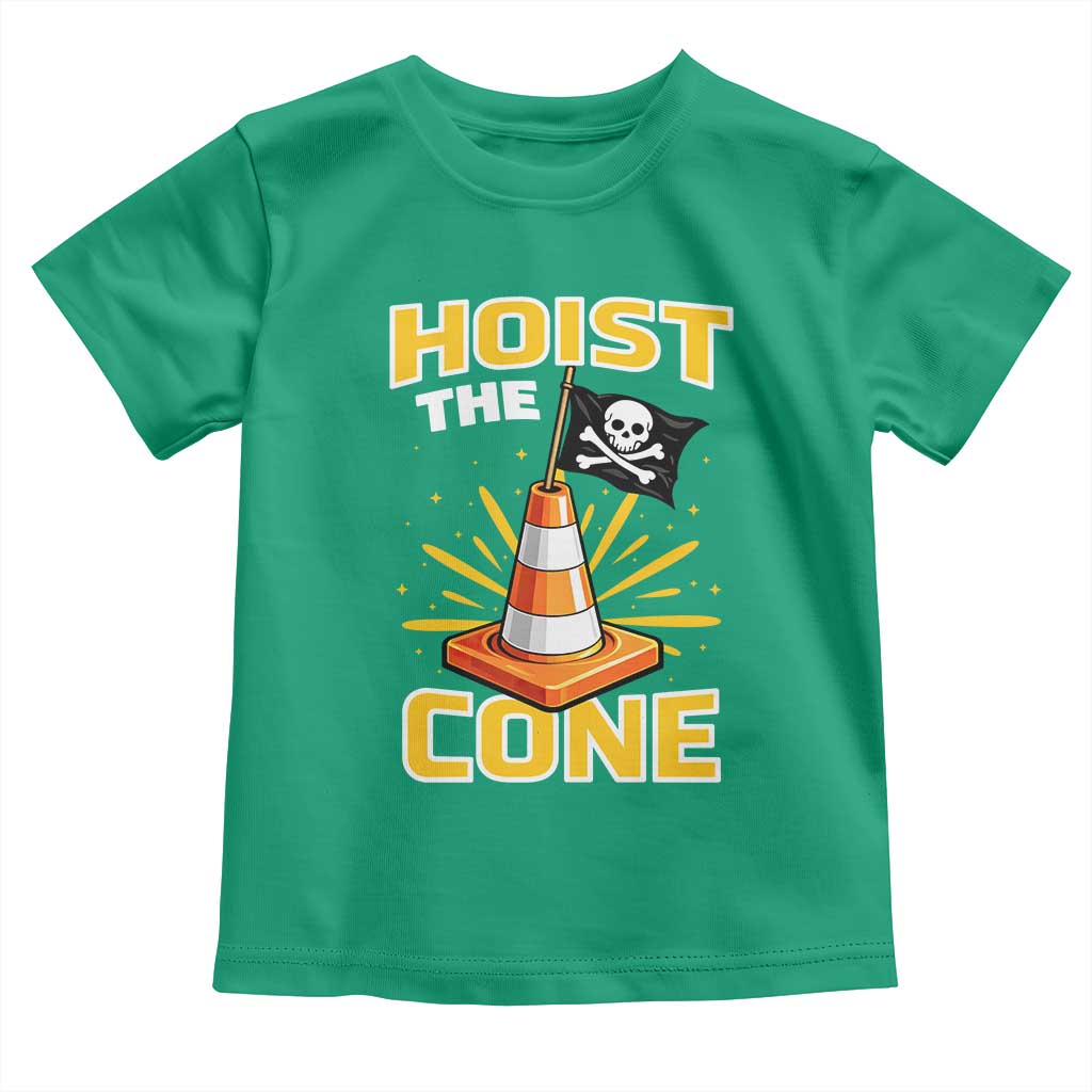 Hoist The Cone Jolly Roger Victory Toddler T Shirt Pirate Skull Baseball Sports Fan IYKYK Meme
