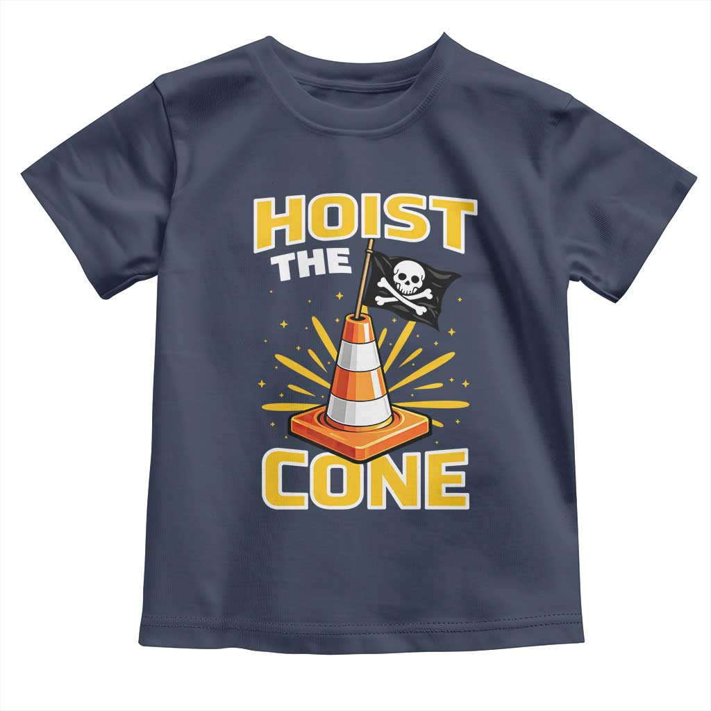 Hoist The Cone Jolly Roger Victory Toddler T Shirt Pirate Skull Baseball Sports Fan IYKYK Meme