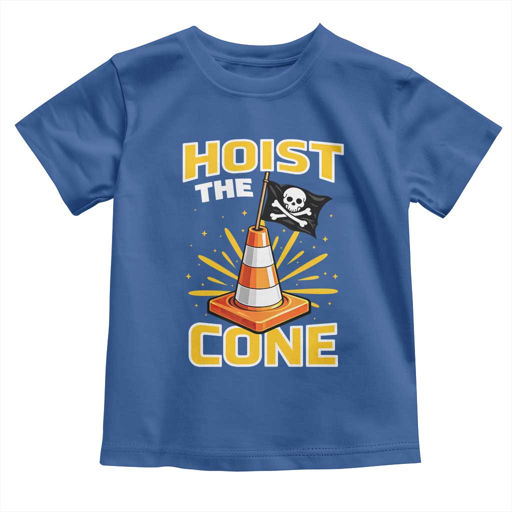 Hoist The Cone Jolly Roger Victory Toddler T Shirt Pirate Skull Baseball Sports Fan IYKYK Meme