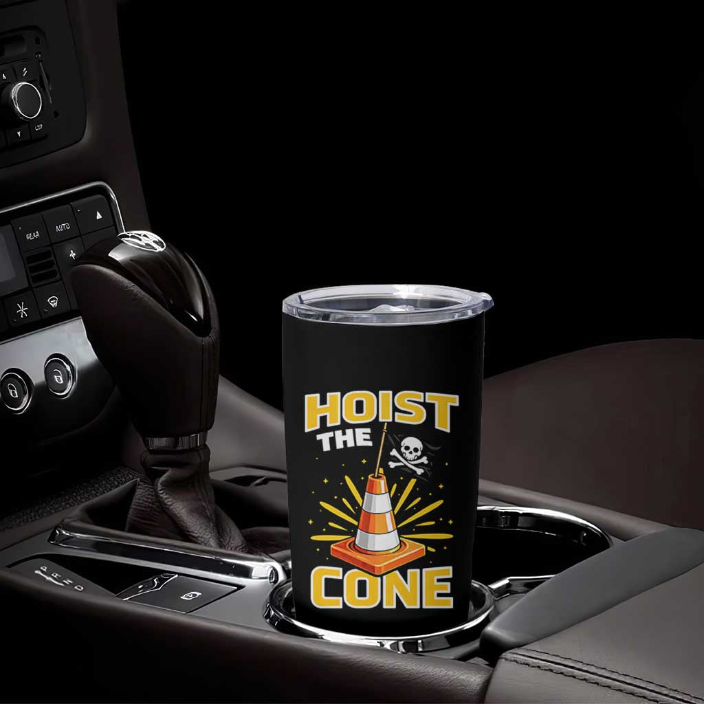 Hoist The Cone Jolly Roger Victory Tumbler Cup Pirate Skull Baseball Sports Fan IYKYK Meme