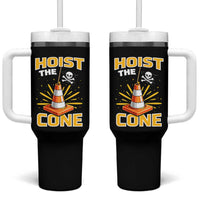 Hoist The Cone Jolly Roger Victory Tumbler With Handle Pirate Skull Baseball Sports Fan IYKYK Meme