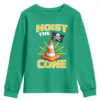 Hoist The Cone Jolly Roger Victory Youth Sweatshirt Pirate Skull Baseball Sports Fan IYKYK Meme