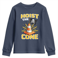 Hoist The Cone Jolly Roger Victory Youth Sweatshirt Pirate Skull Baseball Sports Fan IYKYK Meme
