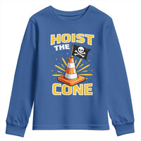 Hoist The Cone Jolly Roger Victory Youth Sweatshirt Pirate Skull Baseball Sports Fan IYKYK Meme